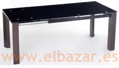 Mesa_Wene_salon_cristal_wengue_negro_abierta