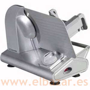Corta fiambres eléctrico estructura metálica cuchilla Inox 19cm 150W