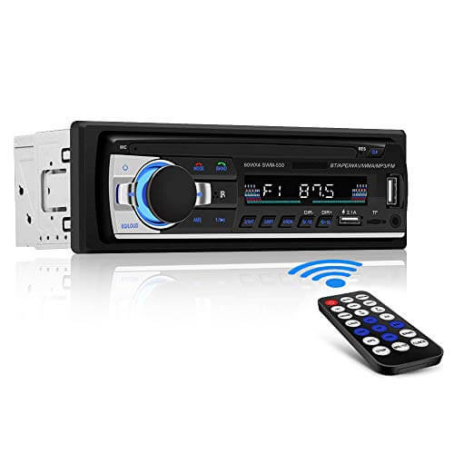 Autoradio Bluetooth Andven 4×60W con FM Radio Manos Libres Control Remoto Doble USB