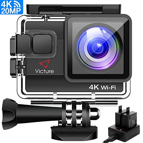Cámara Deportiva acuatica con Wifi 4k Ultra HD 20MP Victure